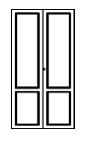 Набор высоких дверей для шкафа 01171-RO LX 01184 LX
