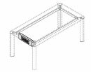 Кабель-канал с розетками (2х220V, USB, RJ45)