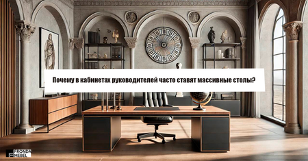 Почему в кабинетах руководителей часто ставят массивные столы?