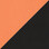 Сетчатый акрил TW-66 оранжевый/Ткань TW-11 черный chairman