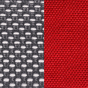 Сетка серая/ткань Luna красная сторосс