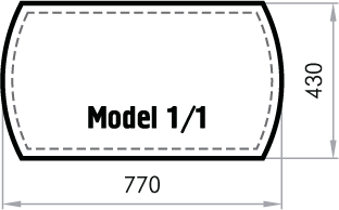 Бювар Model 1.1 с металлом new (кожа CUOIETTO, 2 слоя)