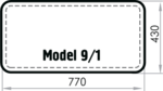 Бювар Model 9.1 с металлом new (кожа CUOIETTO, 2 слоя)