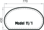 Бювар Model 11.1 с металлом new (кожа CUOIETTO, 2 слоя)