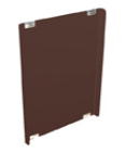 Дверь высокая кожа темно-коричневая PSPP01591MR
