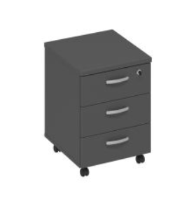 Тумба выкатная 3-ящичная с замком А4 212 ВТ