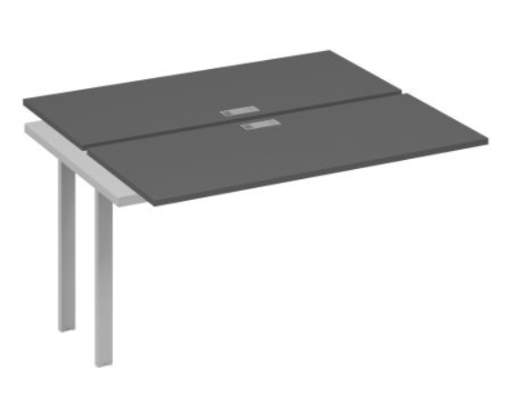 Секция стола рабочей станции на металлокаркасе UNO (2х160) А4 А1 172-1 ВТ