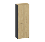 FLEX Шкаф высокий с полками 221 cabinet shelves black