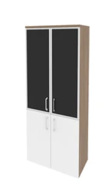 Шкаф для документов Onix O.ST-1.2R black Белый бриллиант
