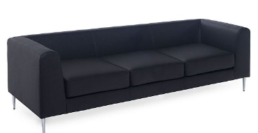 Диван EVA UP 3 Black Ivory 22042