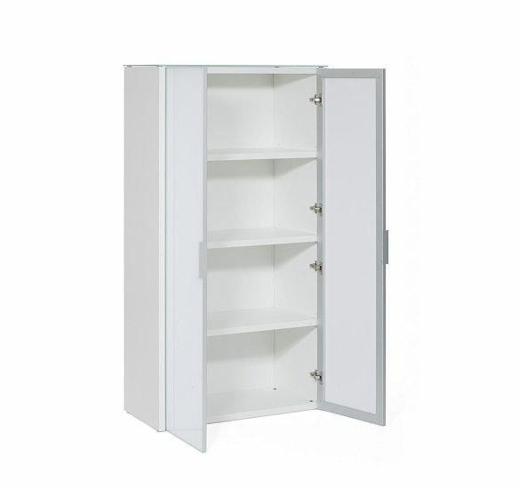 GALA ШКАФ ДЛЯ БУМАГ, 2 ДВЕРИ NEWLIB2/899 + LIBW/899 BLACK GLASS