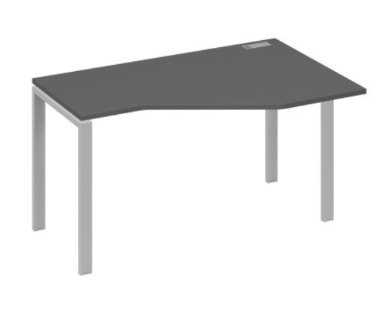 Стол эргономичный правый "Техно" на металлокаркасе UNO А4 А1 056 ВТ