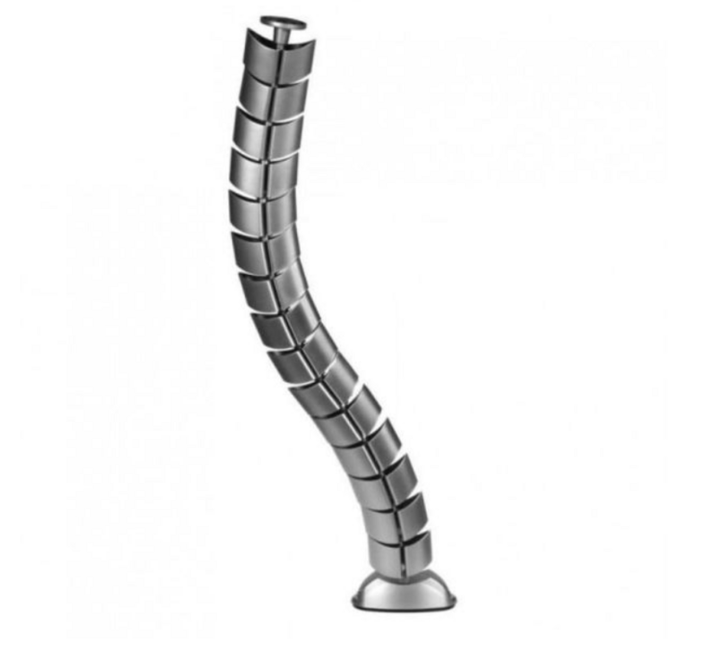 Кабель-канал овальный вертикальный серый А4 721 ХР