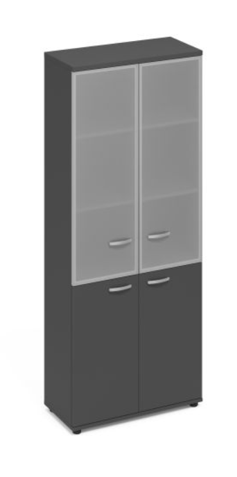 Шкаф стеклянные дверцы стенка ДСП А4 9390 ВТ