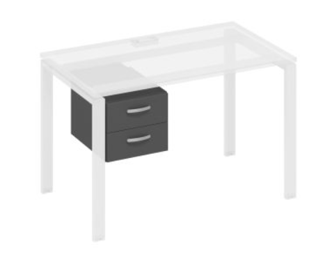 Тумба подвесная 2-ящичная А4 219 ВТ