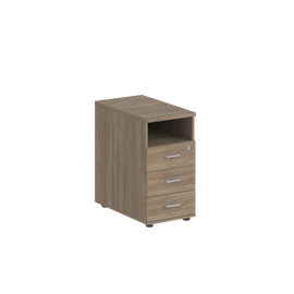 Тумба приставная с 3 ящ.(метаб) и нишей, с замком без топа SG.511  