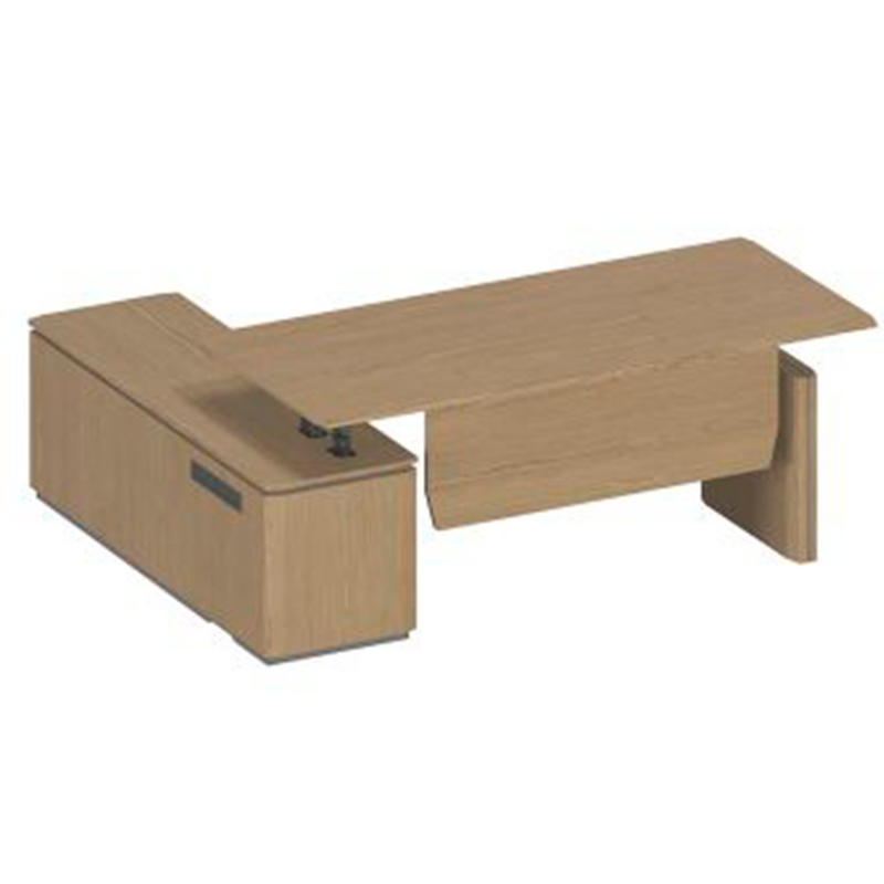 Стол руководителя на электроприводе на опорной тумбе правый ИН 139 ГР