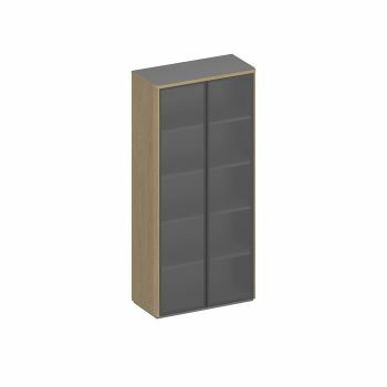 Шкаф для документов высокий со стеклом ИН 344 ГР