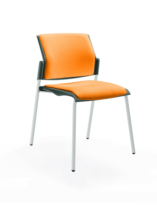 Movie стул с мягким сиденьем и спинкой хром классический 