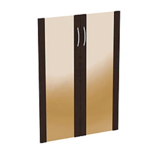 Двери стеклянные низкие в рамке МДФ КН-4.5