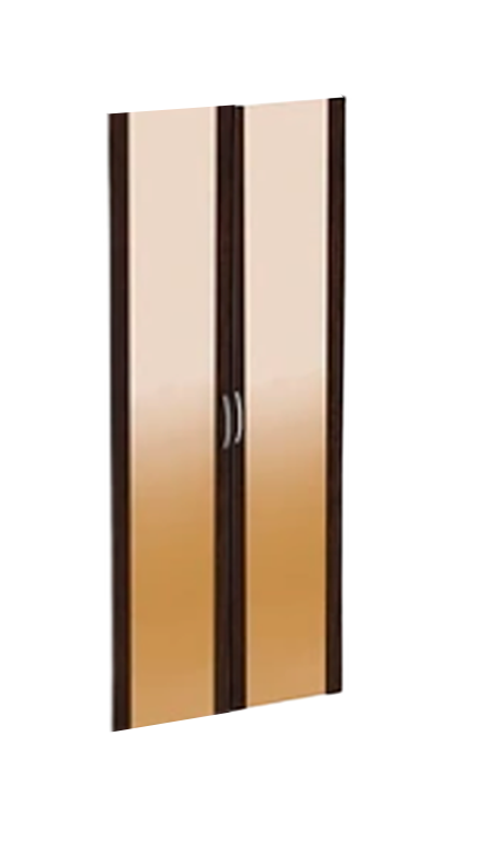 Двери стеклянные низкие в рамке МДФ КН-4.6