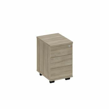 Тумба выкатная 3-х ящичная с центральным замком узкая А1 214 ВЛ