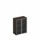 Шкаф для документов средний со стеклянными дверьми МЕ 312 000