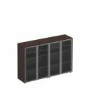 Шкаф для документов со стеклянными дверьми (стенка из 2 шкафов) МЕ 323 0000