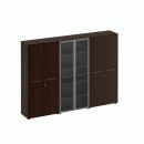 Шкаф комбинированный (закрытый - стекло - одежда) МЕ 375 0000