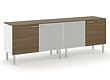 Греденция DADO wooden+glass do
