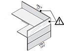 Угловой элемент ресепшн 2 фронт. панели ДСП правый Должен быть обязательно дополнен 2 верхними фронт. панелями из стекла или поликорбоната с подсветкой: арт. 433-432