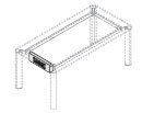 Кабель-канал с розетками (2х220V, USB, RJ45)