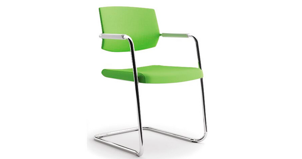 Серия «Cool Eco стул на кантилевере с мягким сиденьем и спинкой»